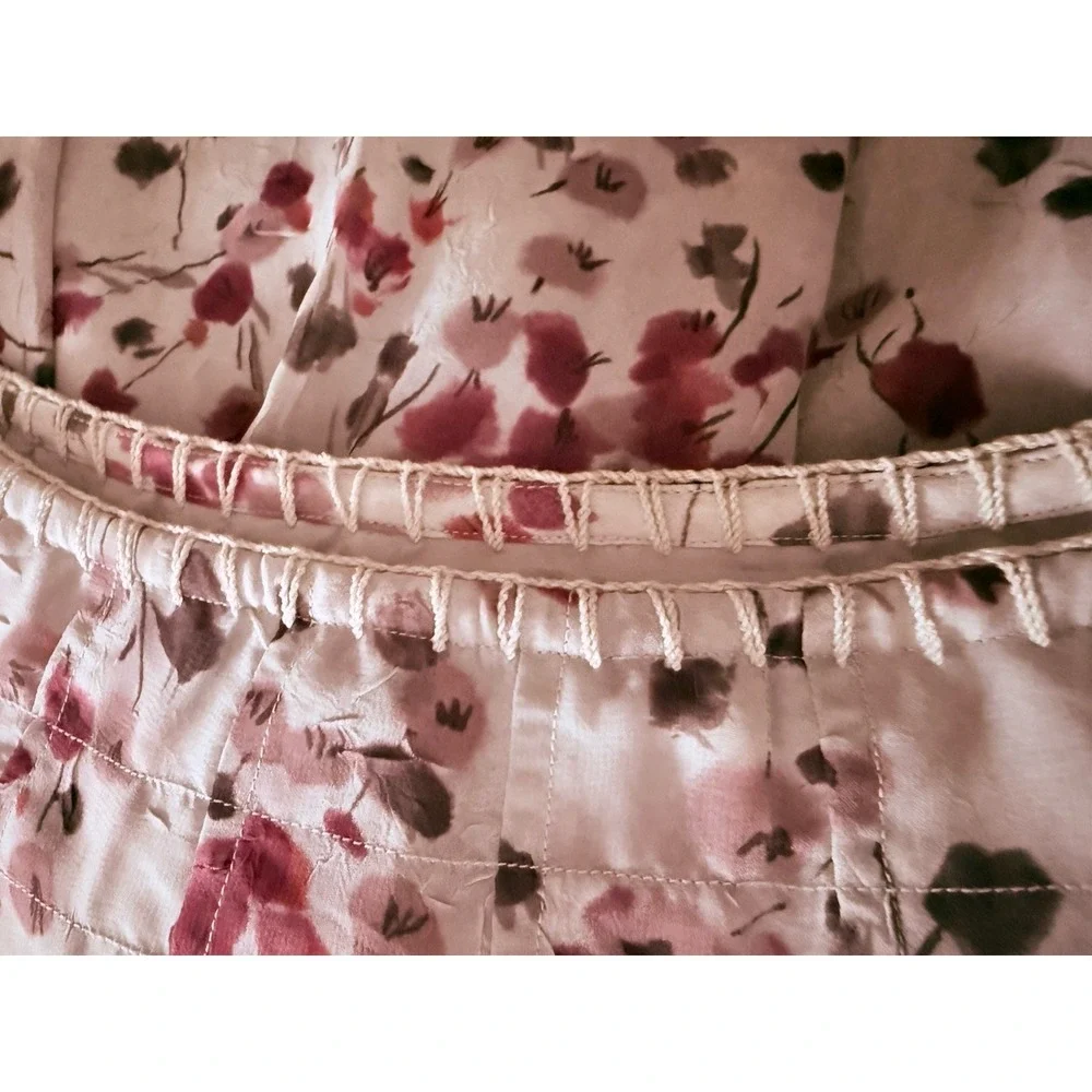 St.‎ John Sport Floral Pleated A-Line Skirt Twee Classic Luxury Sunday Best SZ 6